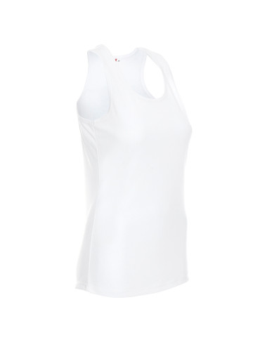 Promostars LADIES` CHILL SHORT Damen-T-Shirt, weißer Aufdruck, gesticktes Logo