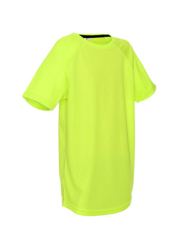 Children`s t-shirt chill kid 100% polyester lime Promostars