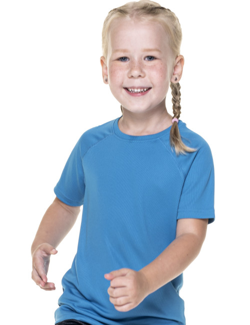 Promostars Kinder-T-Shirt CHILL KID BLAU mit DTG-DTF-Stickerei