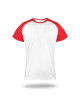 Promostars FUN HERREN T-SHIRT WEISS/ROT, bedruckt mit Siebdruck-Logo