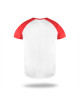 Promostars FUN HERREN T-SHIRT WEISS/ROT, bedruckt mit Siebdruck-Logo