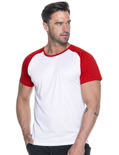 Fun koszulka męska biały/czerwony Promostars