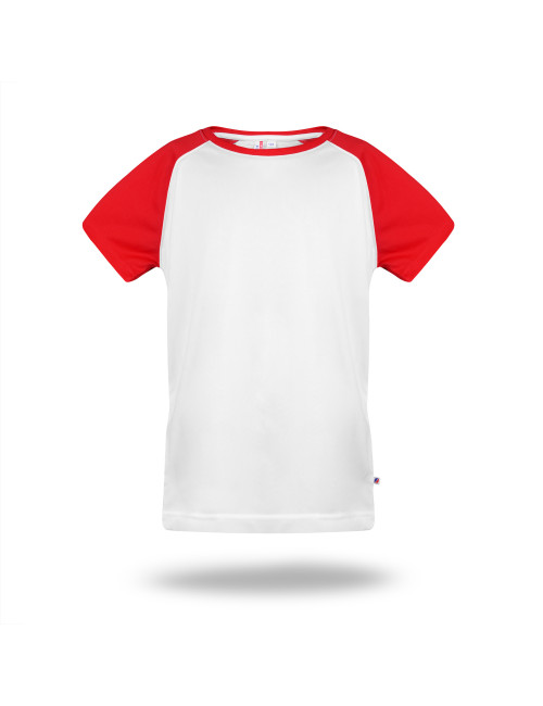 Promostars Children`s T-SHIRT FUN KID WHITE/RED Print Embroidery DTG DTF