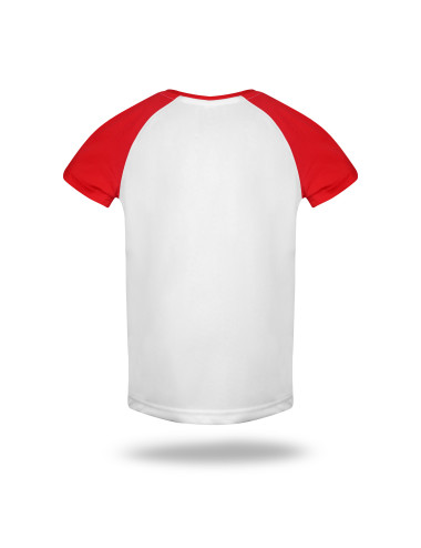 Promostars Kinder T-SHIRT FUN KID WEISS/ROT Aufdruck Stickerei DTG DTF