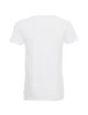CRIMSON CUT SLIM Men`s T-SHIRT WHITE logo screenprint transfer