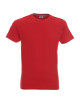 CRIMSON CUT SLIM T-SHIRT Men`s RED embroidery screen print logo
