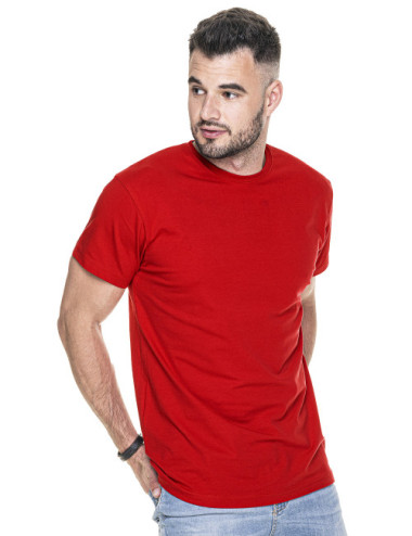 Slim koszulka męska czerwony Crimson Cut