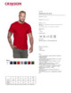 2Schmales Herren-T-Shirt rot Crimson Cut