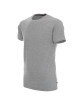 CRIMSON CUT SLIM Men`s T-SHIRT LIGHT GRAY MELANGE logo silkscreen embroidery