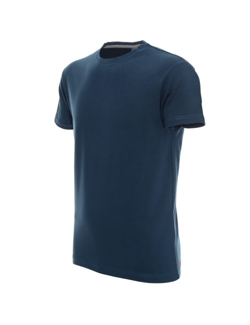 CRIMSON CUT SLIM HERREN T-SHIRT DUNKELBLAU mit Aufdruck, Stickerei und Siebdruck