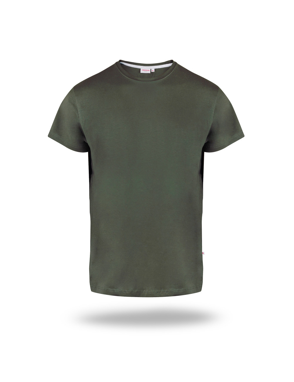 Slim koszulka męska zielony leśny Crimson Cut