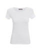 CRIMSON CUT LADIES SLIM T-SHIRT für Damen, WEISSER Logodruck, Siebdruck