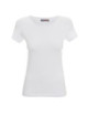 2Schlankes Damen-T-Shirt für Damen, weißer Crimson Cut