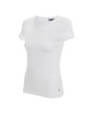 CRIMSON CUT LADIES` SLIM T-SHIRT Women`s WHITE screenprint logo
