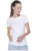 2Schlankes Damen-T-Shirt für Damen, weißer Crimson Cut