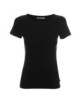 2Schlankes Damen-T-Shirt für Damen, schwarzer Crimson Cut