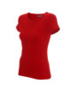2Damen Slim-Damen-T-Shirt rot Crimson Cut