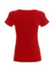 2Damen Slim-Damen-T-Shirt rot Crimson Cut