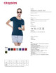 2Damen Slim-Damen-T-Shirt dunkelblau Crimson Cut