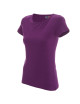 CRIMSON CUT LADIES` SLIM T-SHIRT Women`s PURPLE embroidery logo print