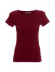CRIMSON CUT LADIES` SLIM Damen-T-Shirt CHESTNONE mit aufgesticktem Logo