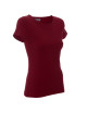 CRIMSON CUT LADIES` SLIM Damen-T-Shirt CHESTNONE mit aufgesticktem Logo
