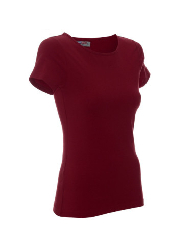 Ladies' slim koszulka damska kasztanowy Crimson Cut