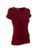 2Ladies' slim koszulka damska kasztanowy Crimson Cut