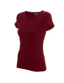 2Ladies' slim koszulka damska kasztanowy Crimson Cut