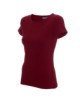 2Schlankes Damen-T-Shirt, kastanienbrauner Crimson Cut