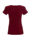 2Ladies' slim koszulka damska kasztanowy Crimson Cut