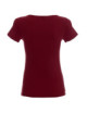 2Schlankes Damen-T-Shirt, kastanienbrauner Crimson Cut