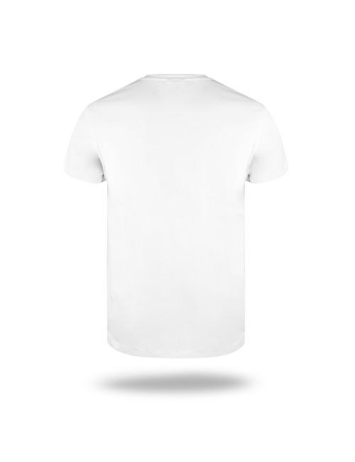 Promostars SLIM LIGHT Herren-T-Shirt, weiße Stickerei, Siebdruck, Firmenlogo