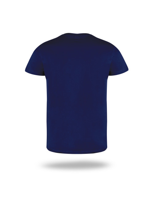 Promostars SLIM LIGHT Herren-T-Shirt, Marineblau, Siebdruck, Stickerei