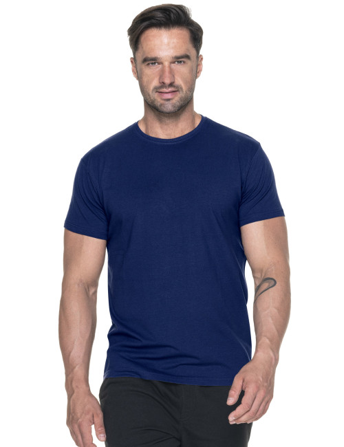 Promostars SLIM LIGHT Men`s T-SHIRT NAVY PRINT silkscreen embroidery