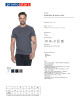 Promostars SLIM LIGHT Herren-T-Shirt in Grau mit Stickerei und Siebdruck-Logo