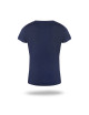 CRIMSON CUT LADIES` SLIM Damen-T-SHIRT HELL MARINEBLAU DTG-Sticklogo
