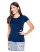 Schweres Promostars-T-Shirt für Damen in hellem Marineblau