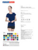 2Schweres Damen-T-Shirt für Damen, marineblau von Promostars