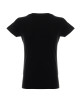 Promostars LADIES` HEAVY T-SHIRT Women`s BLACK print embroidery silkscreen
