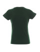 Promostars LADIES` HEAVY T-SHIRT Women BOTTLE GREEN logo print