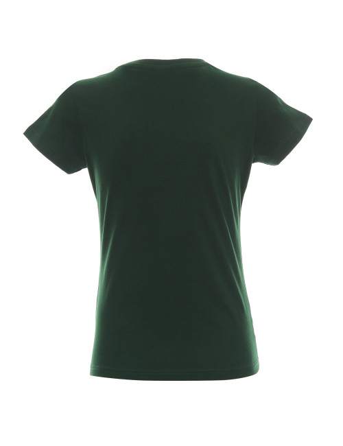 Promostars LADIES` HEAVY T-SHIRT Women BOTTLE GREEN logo print