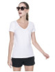 2Ladies' v-neck koszulka damska biały Promostars
