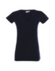 2Damen-T-Shirt mit V-Ausschnitt, marineblau von Promostars