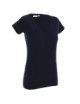 2Damen-T-Shirt mit V-Ausschnitt, marineblau von Promostars