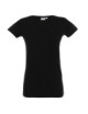 Ladies` v-neck t-shirt women`s black Promostars