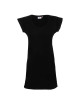 CRIMSON CUT LONGER T-SHIRT Women`s BLACK embroidery screen print logo