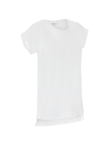 CRIMSON CUT LADIES` EXTEND Damen-T-Shirt in Weiß mit Stickerei und Siebdruck