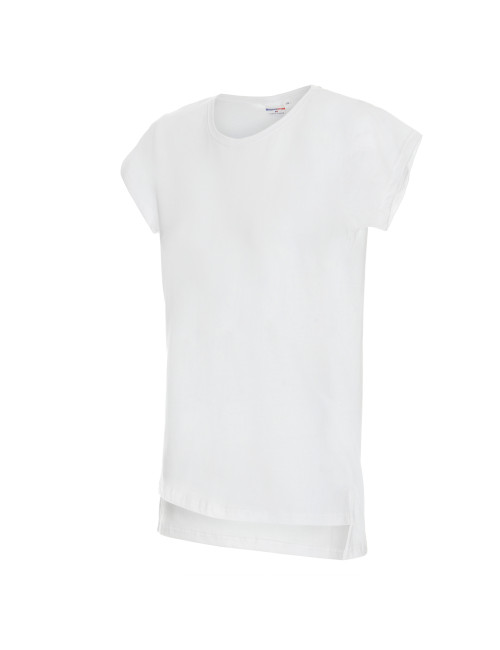 CRIMSON CUT LADIES` EXTEND Damen-T-Shirt in Weiß mit Stickerei und Siebdruck