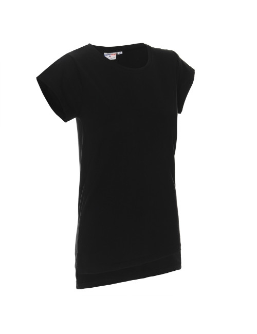 CRIMSON CUT LADIES` EXTEND T-SHIRT Women`s BLACK print embroidery silkscreen